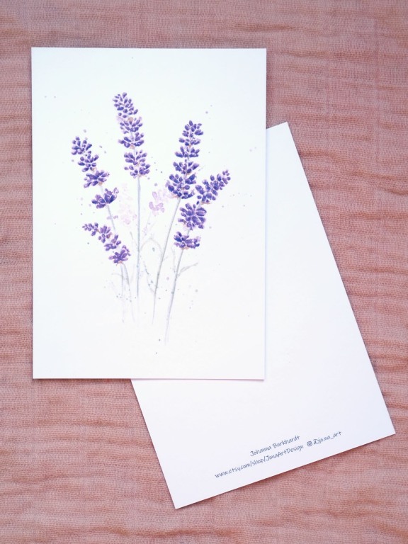 Premium Postkarte "Lavendel"